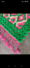 Charger l'image dans la galerie, Tapis Béni Ouarain Neuf tout en relief Green Love