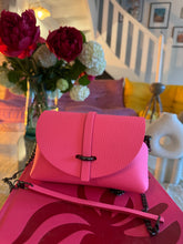 Charger l'image dans la galerie, Sac Bee By Sandra Tout en cuir Rose Fluo