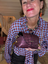 Upload image to gallery, SAC CUIR FAÇON CROCO KELLY