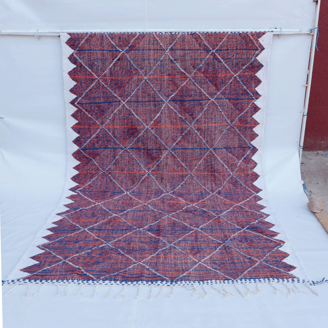 Tapis Kilim Zanafi Neuf en laine bouillie Magic Magic