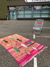 Charger l&#39;image dans la galerie, Tapis Boujaad Neuf en laine recyclée Dragée 1
