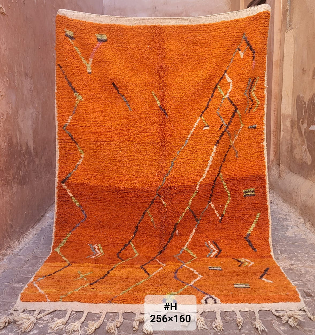 Tapis Boujaad Neuf en laine recyclée Coquillages 2