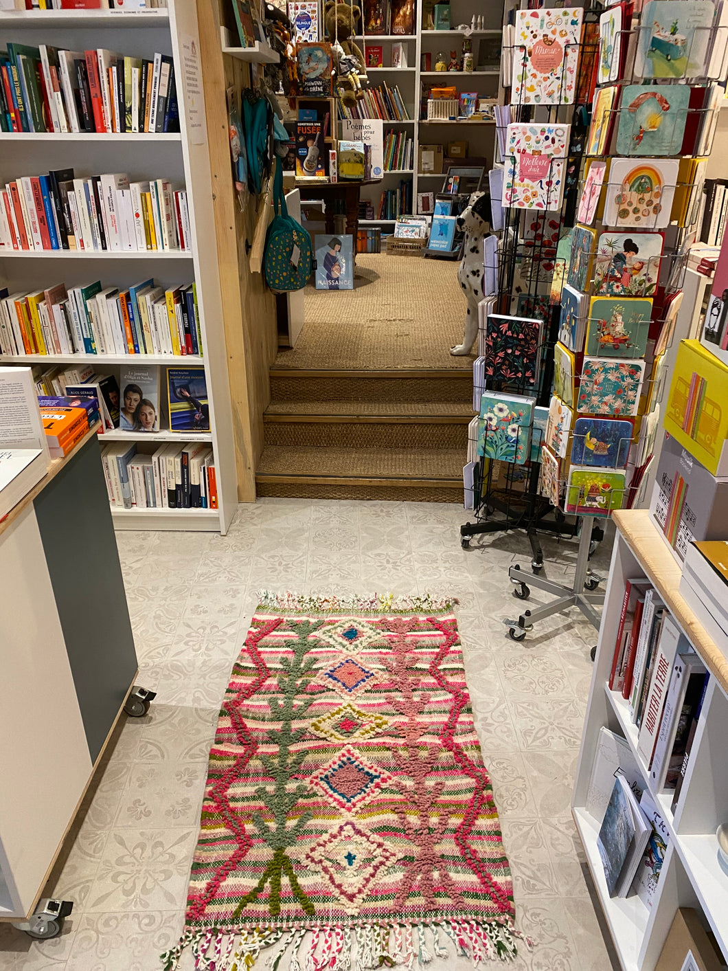 Tapis Boucherouite Neuf tissé sur un Kilim Neuf La Nouvelle 2