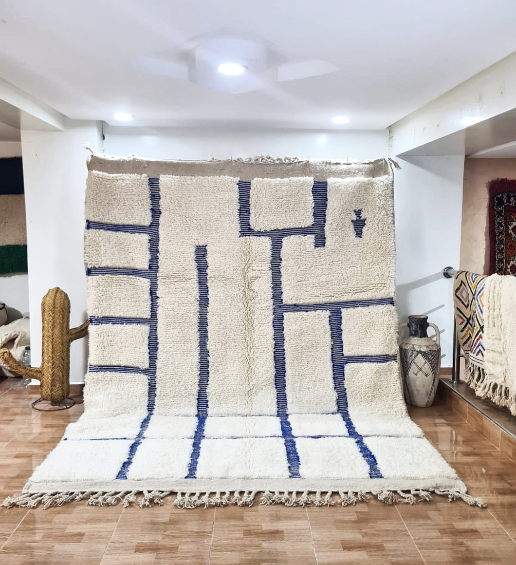 Tapis Béni Ouarain Neuf Azur 3