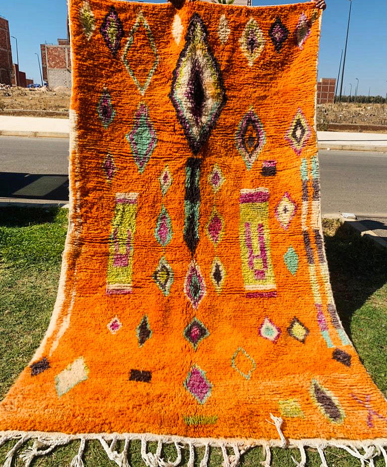 Tapis Boujaad Neuf en laine recyclée Voyage 3