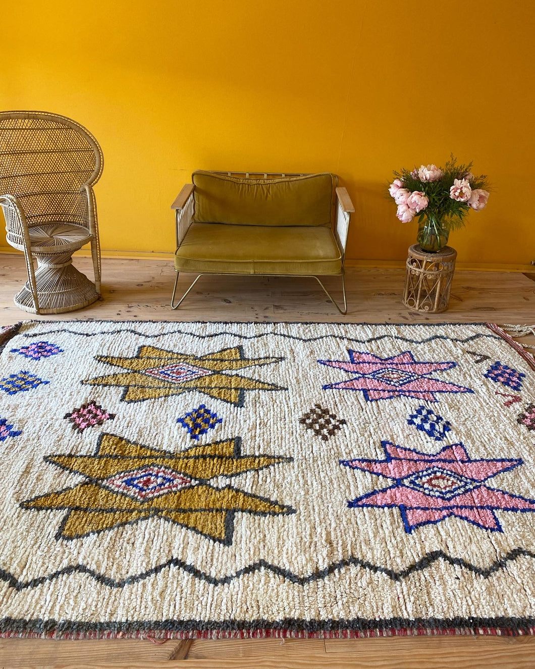 Tapis Béni Ouarain Neuf Étoile