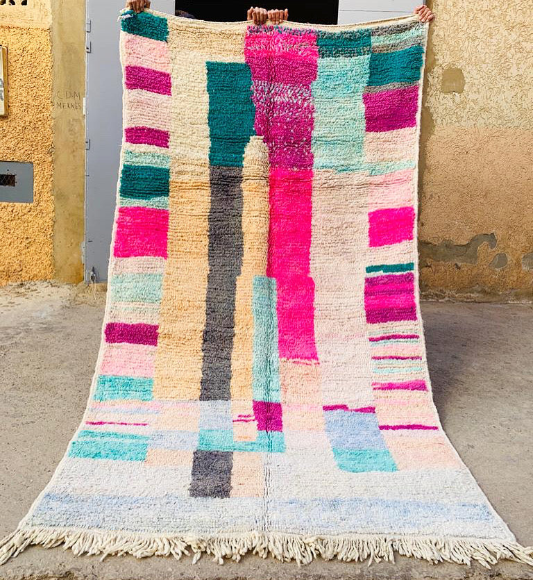 Tapis Boujaad Neuf en laine recyclée Marie 4