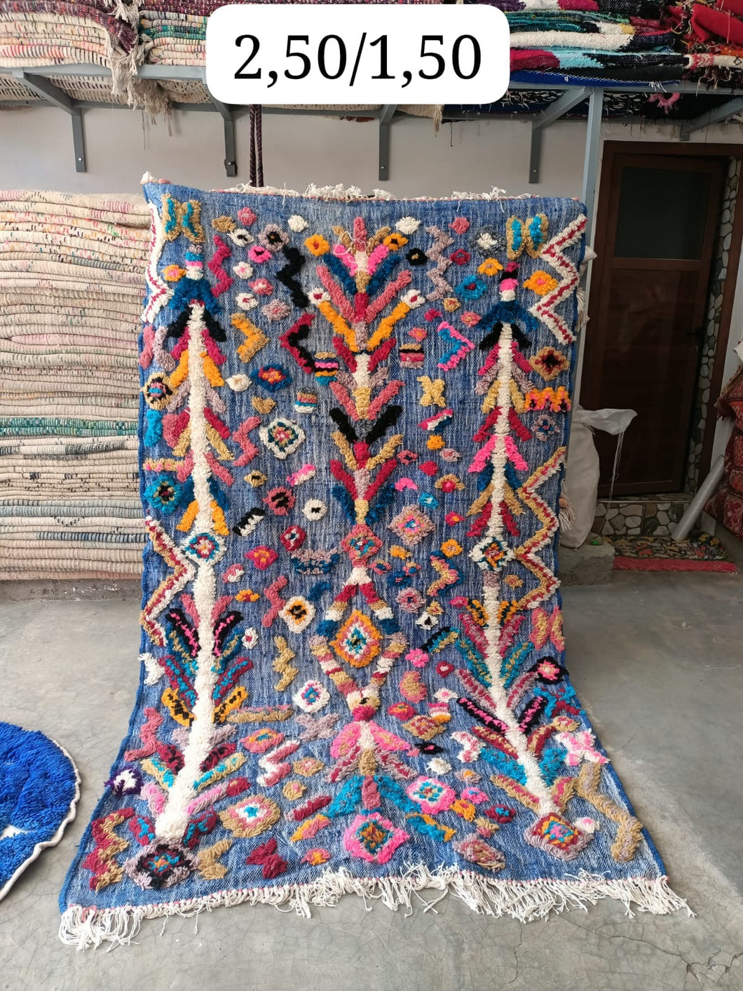 Tapis Béni Ouarain Neuf tissé sur un Kilim Neuf Ibiza 1