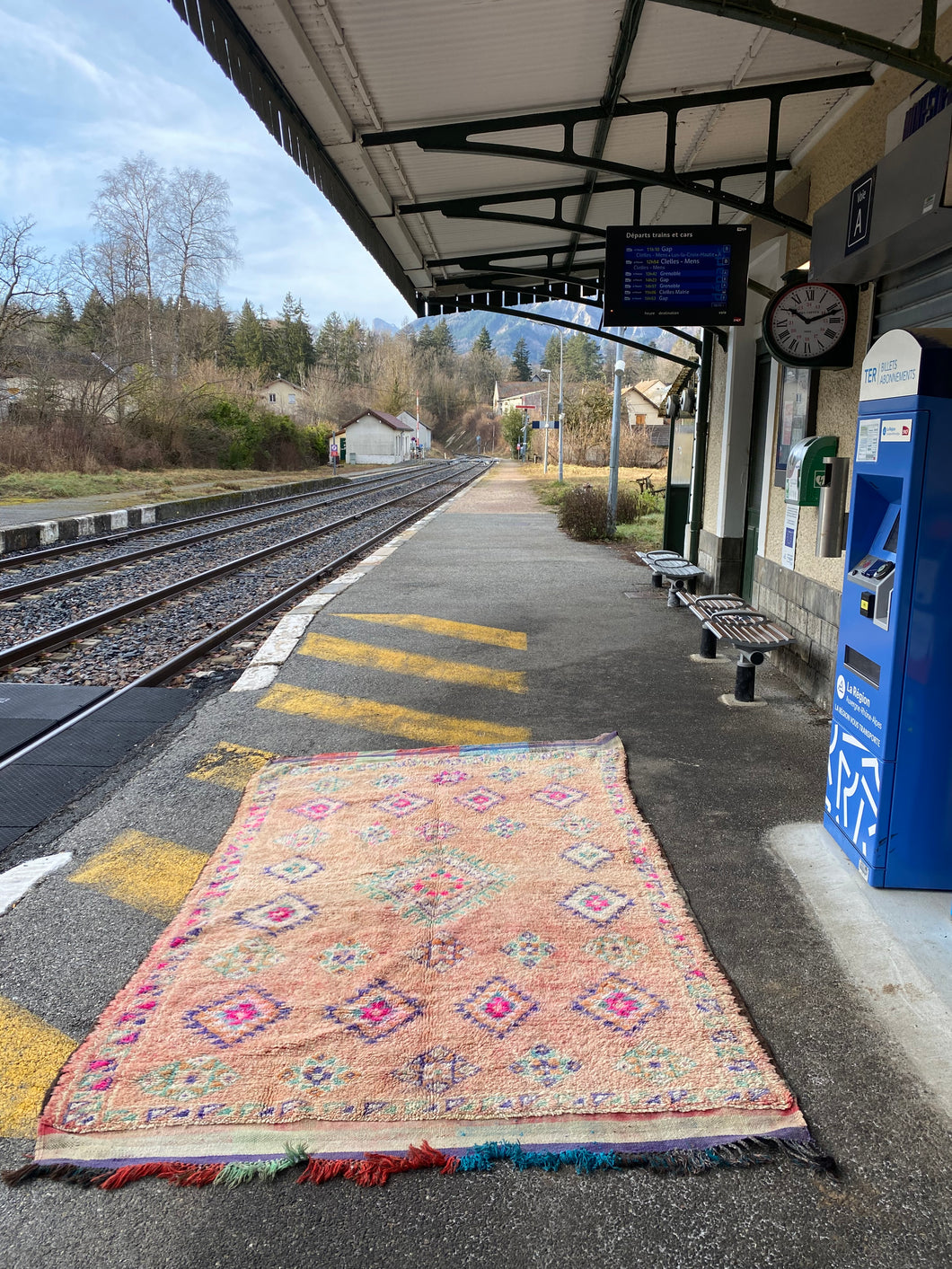 Tapis Boujaad Vintage Macaron