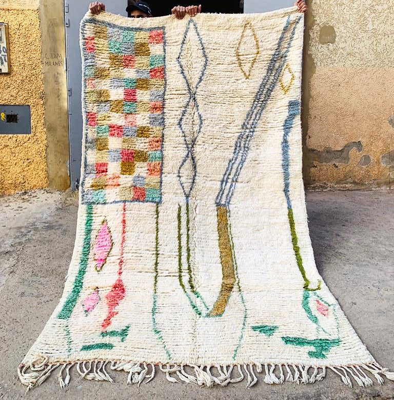 Tapis Boujaad Neuf en laine recyclée Lucky Me 4