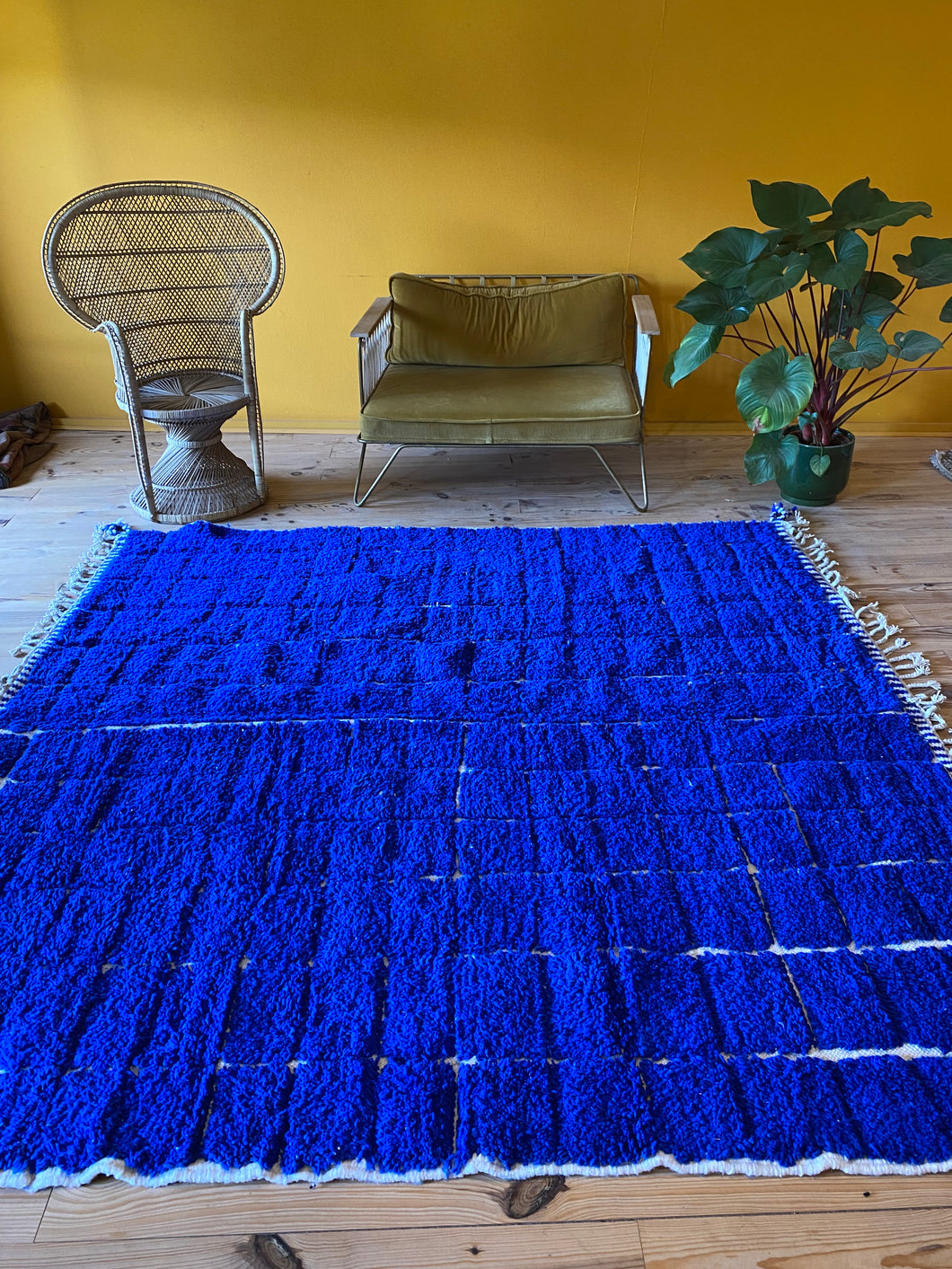 Tapis Béni Ouarain Neuf Blue Sky