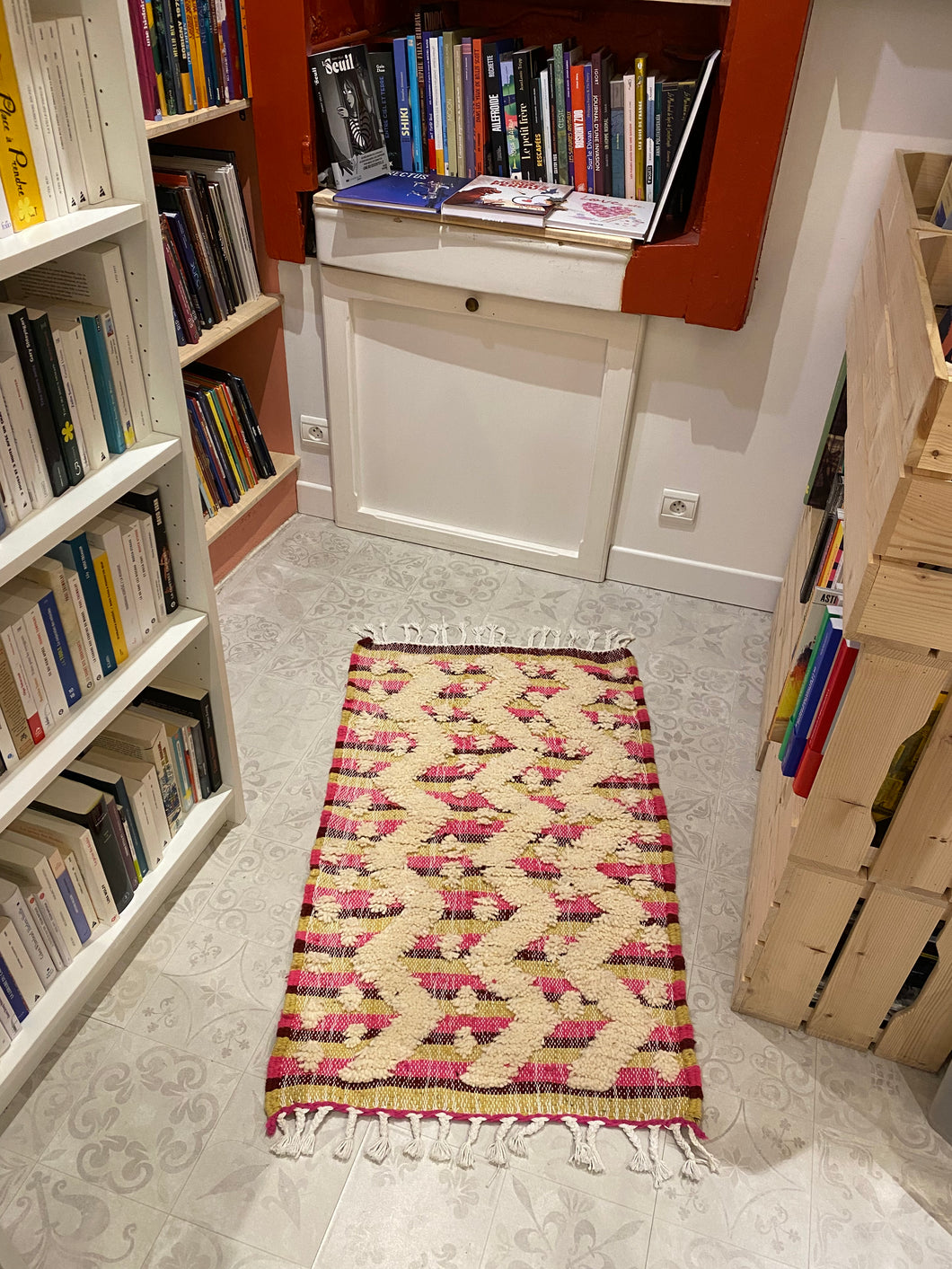 Tapis Béni Ouarain Neuf Tissé sur un Kilim Neuf Byron 3