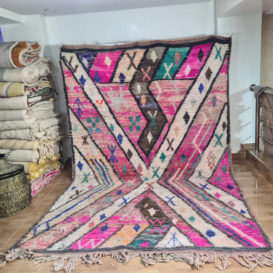 Tapis Boujaad Neuf en laine recyclée Lava 1