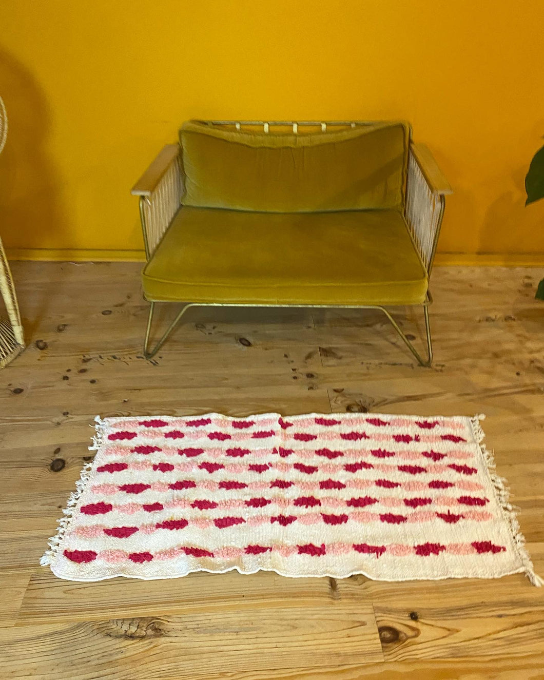 Tapis Boucherouite Neuf Tissé sur un Kilim Neuf Candy 2