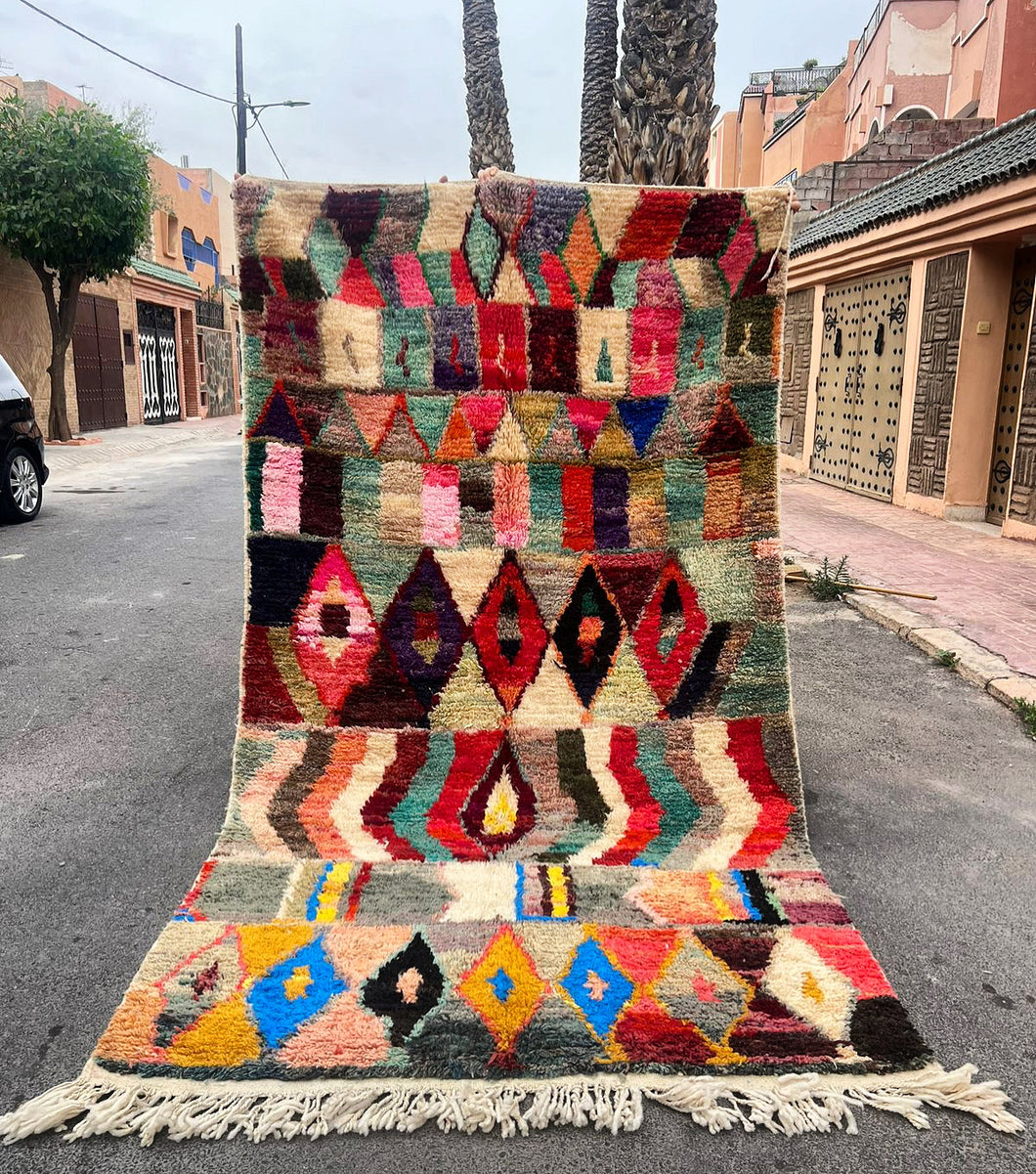 Tapis Boujaad Neuf en laine recyclée Papillon 2