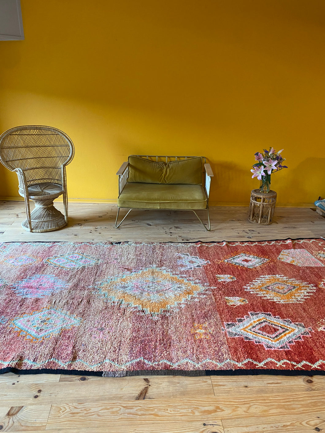 Tapis Boujaad Vintage Sanguine