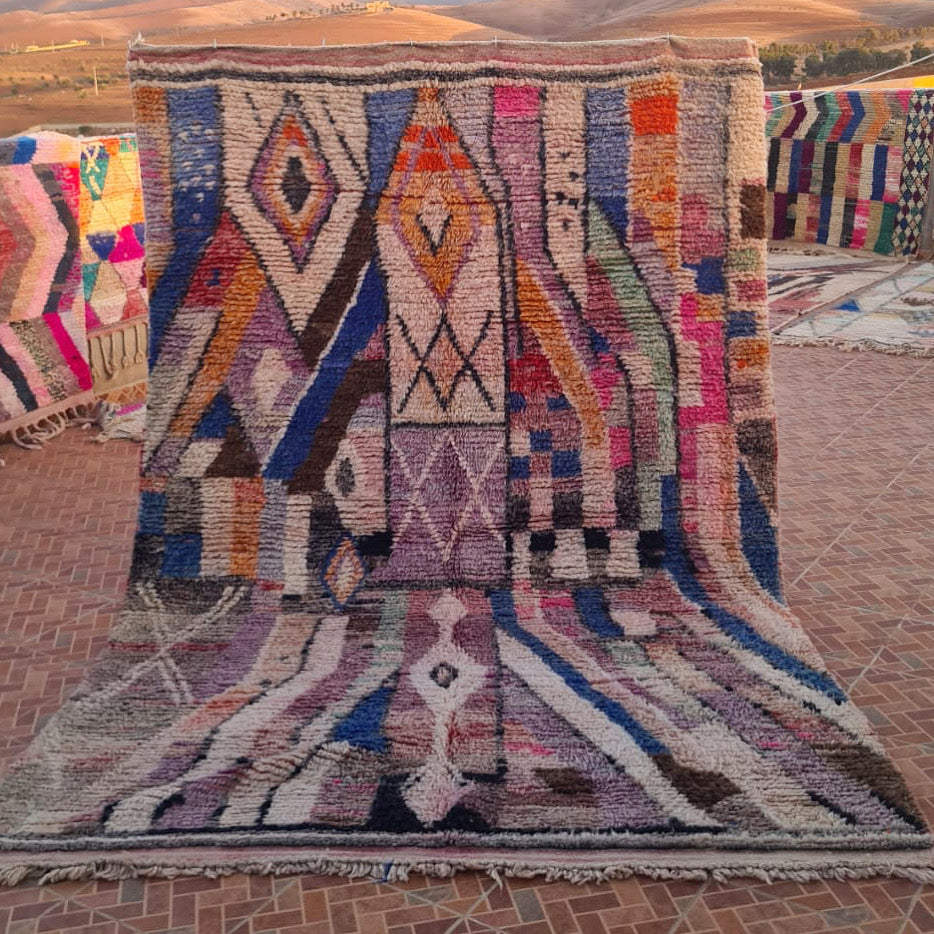 Tapis Boujaad Neuf en laine recyclée Madeleine 2