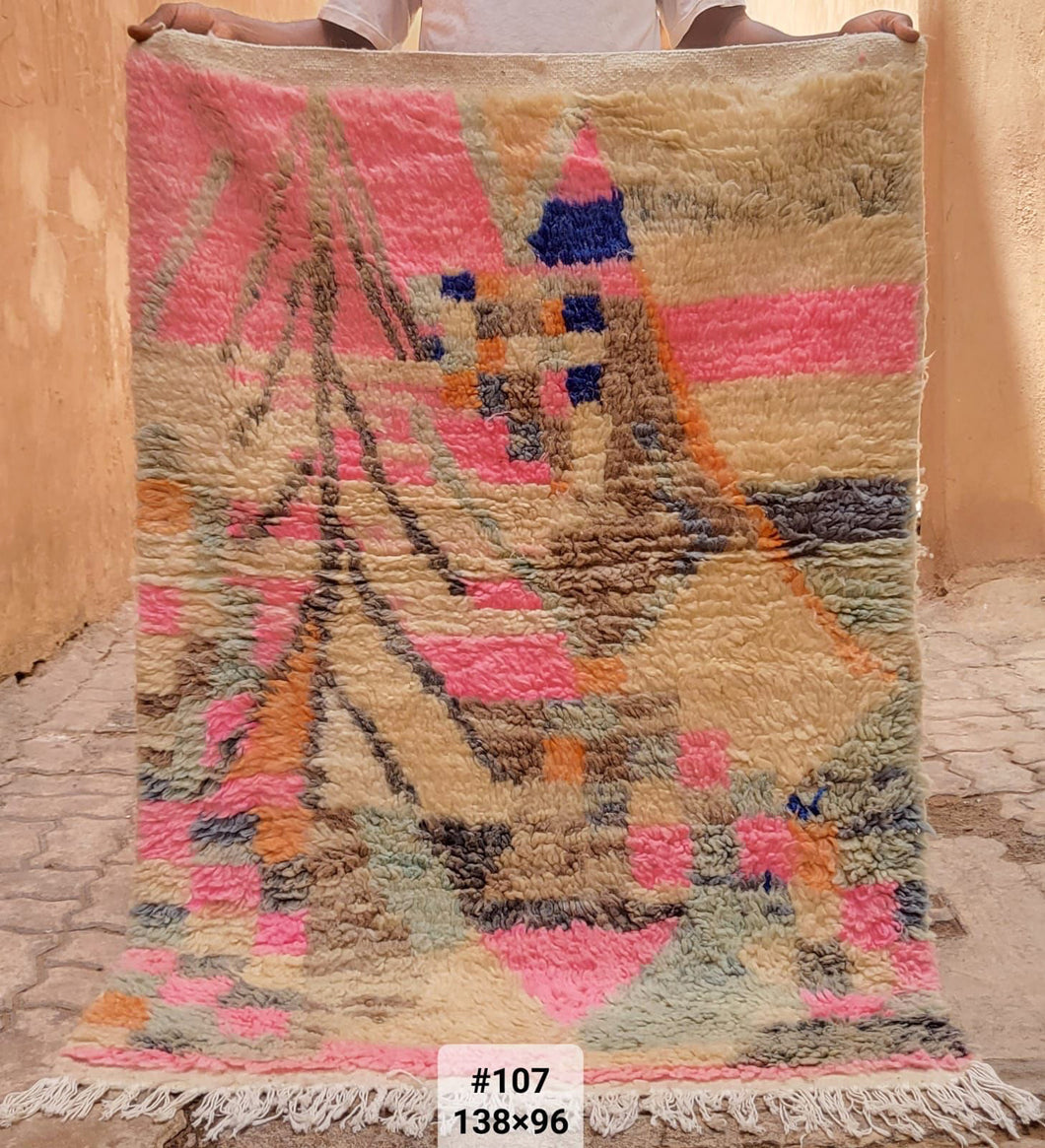 Tapis Boujaad Neuf en laine recyclée Beauty 3