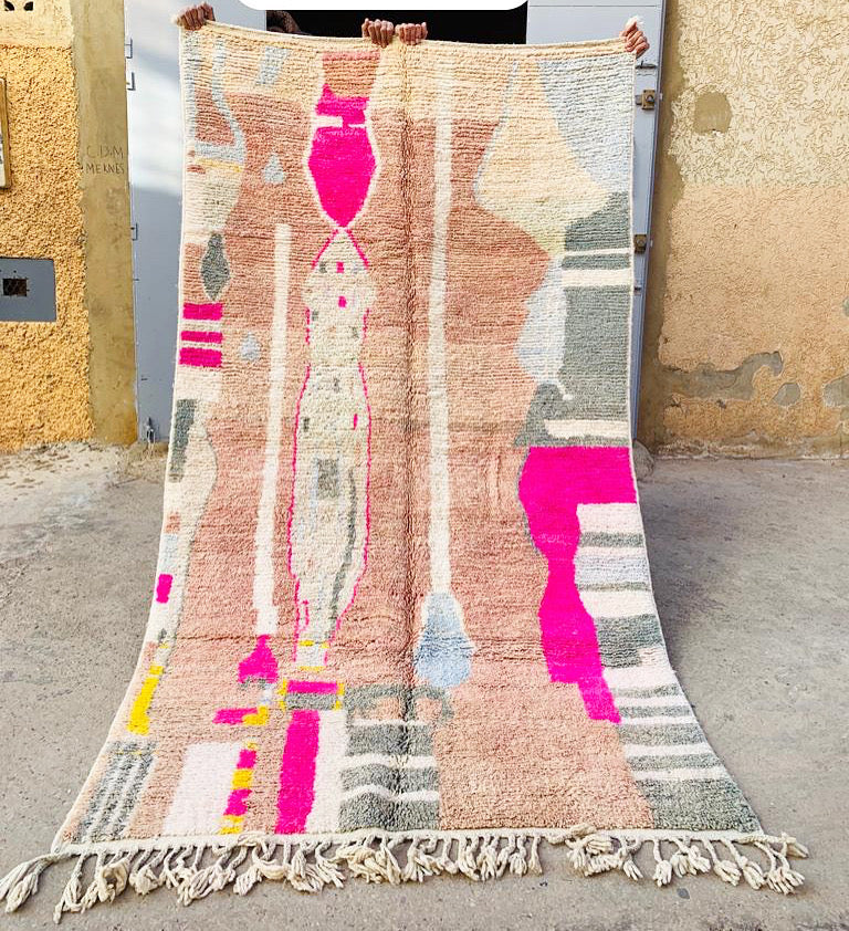 Tapis Boujaad Neuf en laine recyclée Lucky Me 3