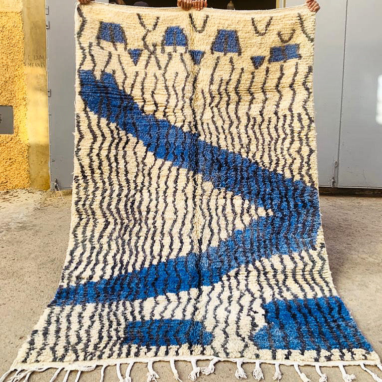 Tapis Boujaad Neuf en laine recyclée Casa 7