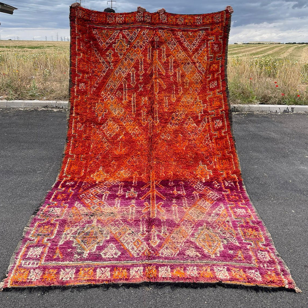 Tapis Boujaad Vintage Cerise 8