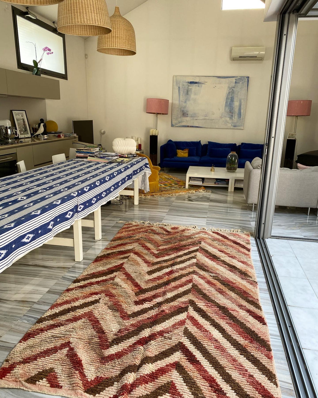 Tapis Boujaad Neuf en laine recyclée Isa 5