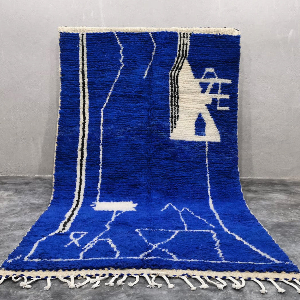 Tapis Béni Ouarain Neuf Super Blue