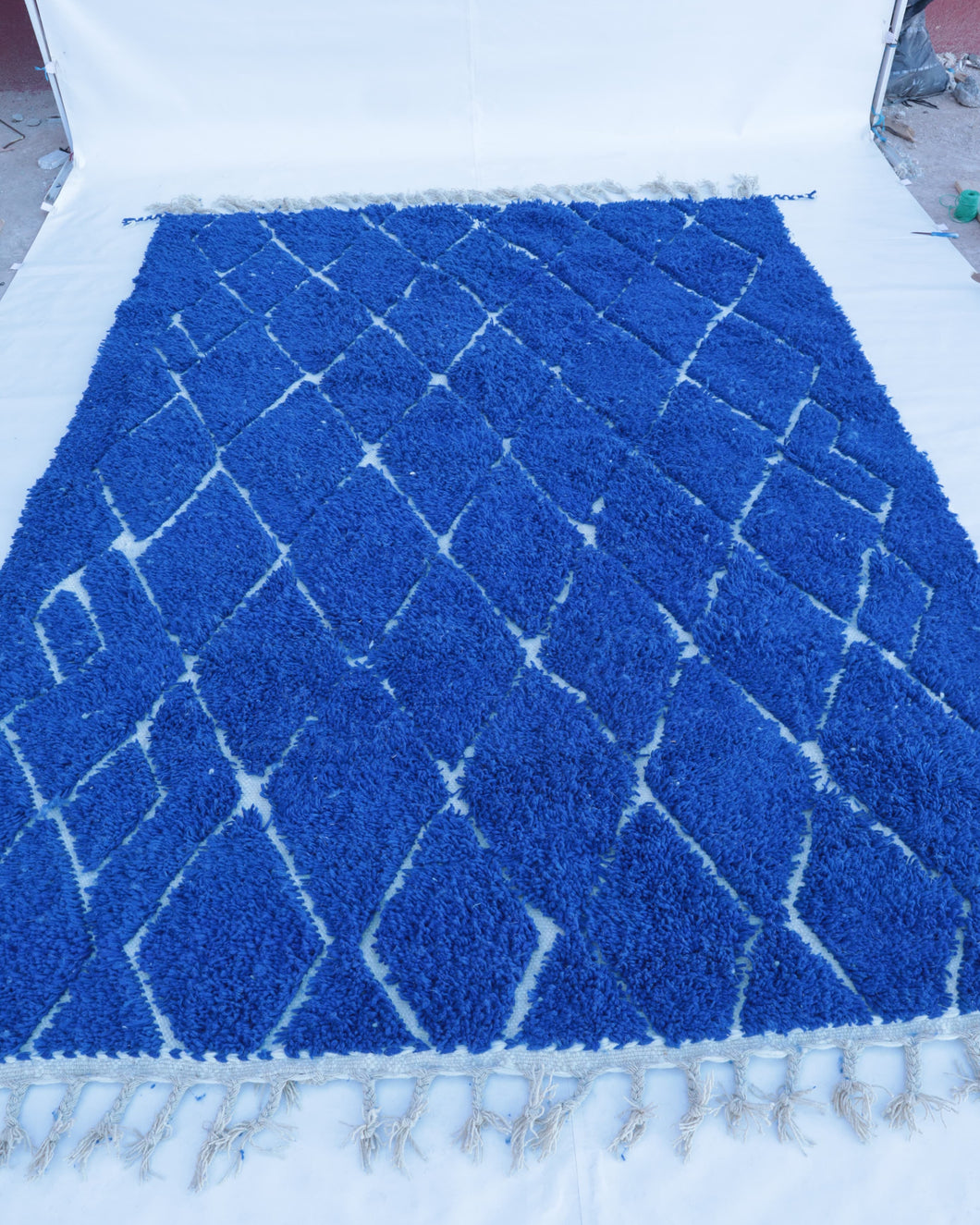 Tapis Béni Ouarain Neuf Azur