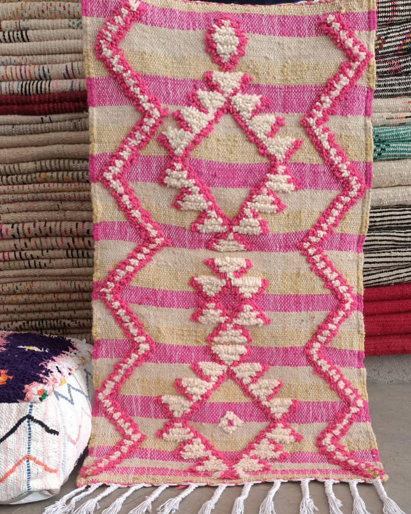 Tapis Béni Ouarain Neuf Tissé sur un Kilim Neuf Pura Vida 10