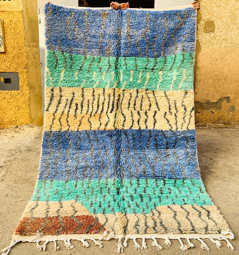 Tapis Boujaad Neuf en laine recyclée Marie 2