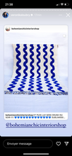 Charger l&#39;image dans la galerie, Tapis Béni Ouarain Neuf Blue Love Love
