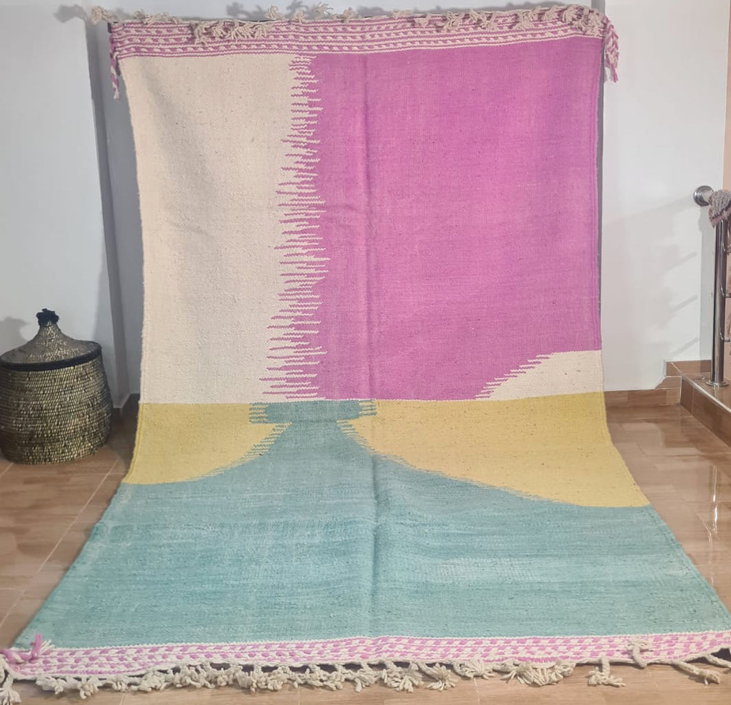 Tapis Kilim Neuf en laine bouillie Bavella 6