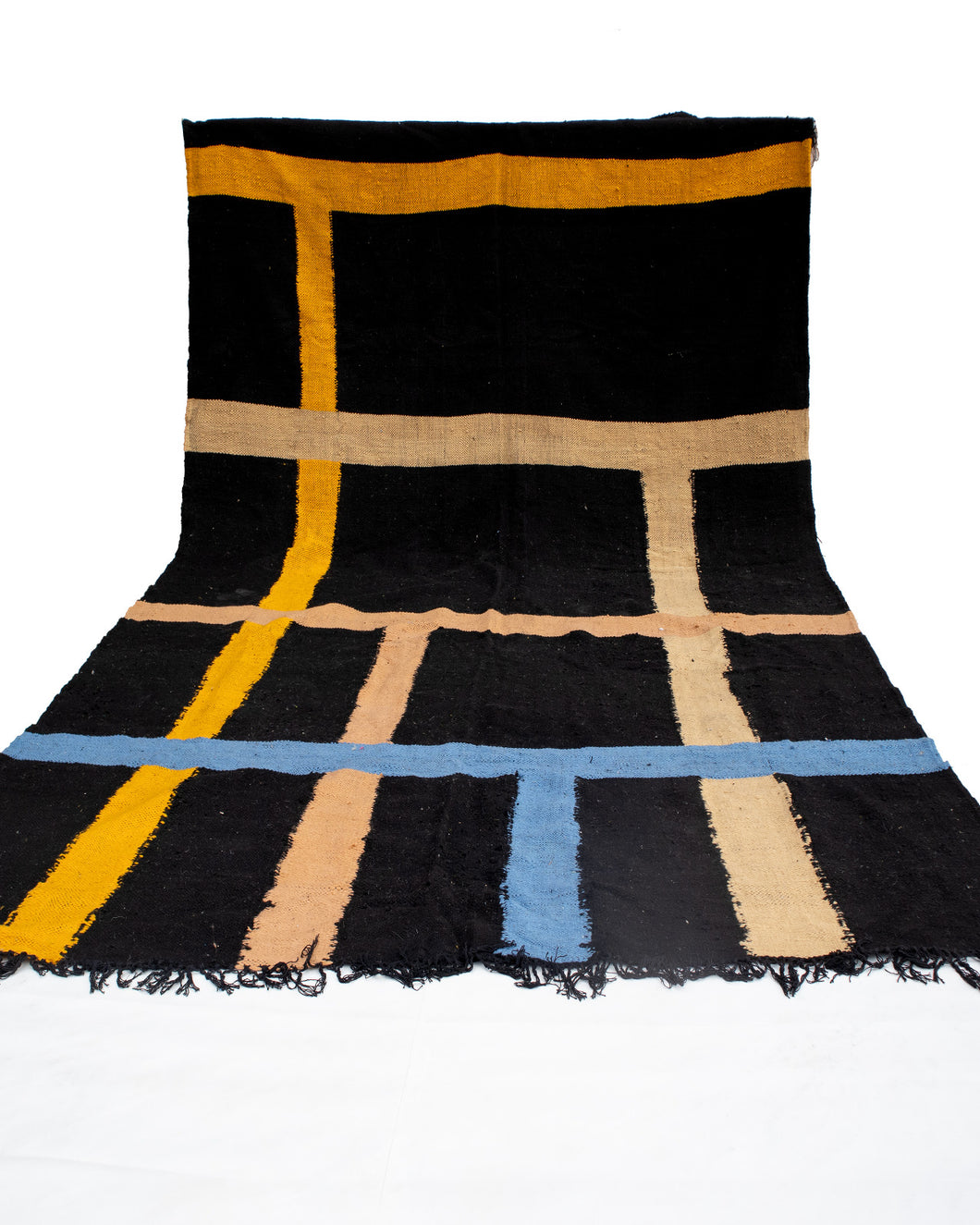 Tapis Kilim Zanafi Neuf en laine bouillie Bababa