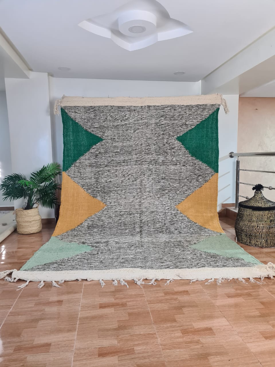 Tapis Kilim Zanafi Neuf Océan 7