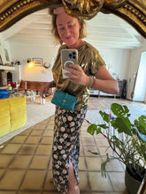Charger l&#39;image dans la galerie, Sac Bee By Sandra Tout en Cuir Bleu et Vert
