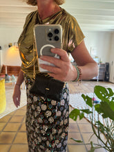 Charger l&#39;image dans la galerie, Sac Bee By Sandra En cuir version croco noir
