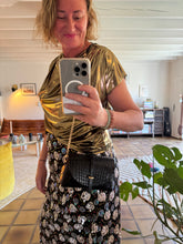 Charger l&#39;image dans la galerie, Sac Bee By Sandra En cuir version croco noir
