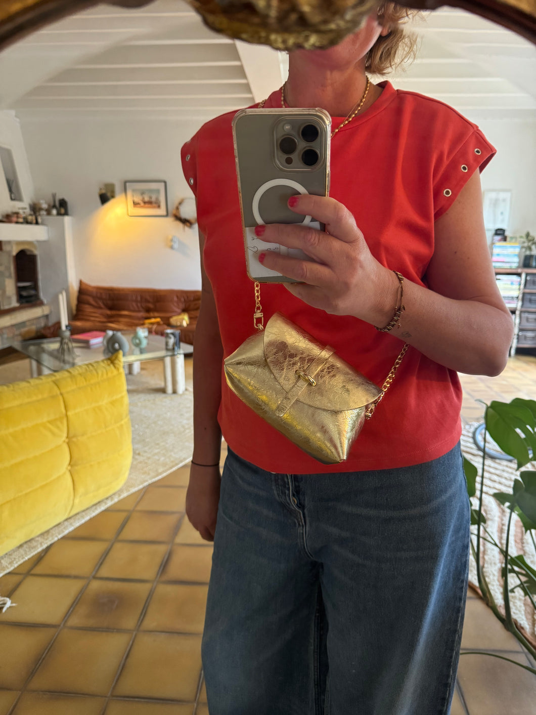 Sac Bee By Sandra Cuir Lamé Or Disco Lover 🪩💫🕺🗽