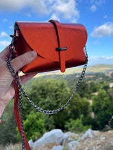 Charger l&#39;image dans la galerie, Sac Bee By Sandra en cuir rouille irisé métallisé Pumpkin Rock 🔥🔥🔥🔥

