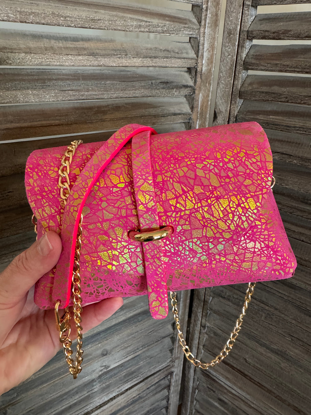 Sac Bee By Sandra en cuir version Terrazzo Or Bridget ❤️❤️❤️