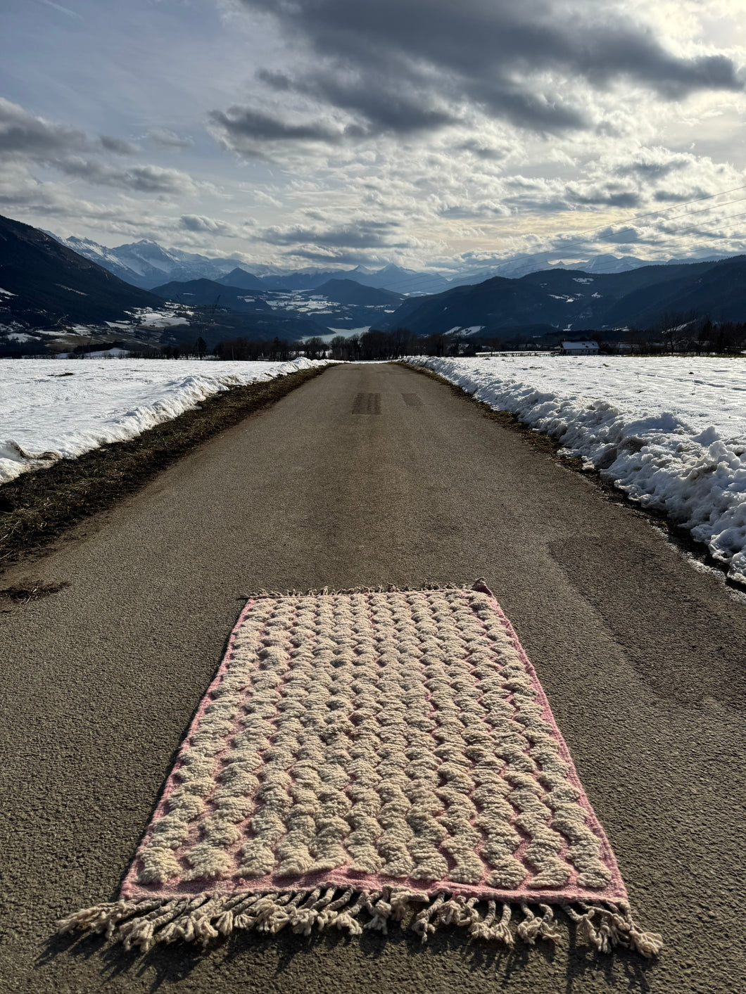 Tapis Béni Ouarain Neuf tissé sur un Kilim Neuf Hype 5