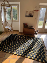 Charger l&#39;image dans la galerie, Tapis Béni Ouarain Neuf tissé sur un Kilim Vintage Iris 4
