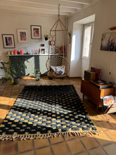 Charger l&#39;image dans la galerie, Tapis Béni Ouarain Neuf tissé sur un Kilim Vintage Iris 4
