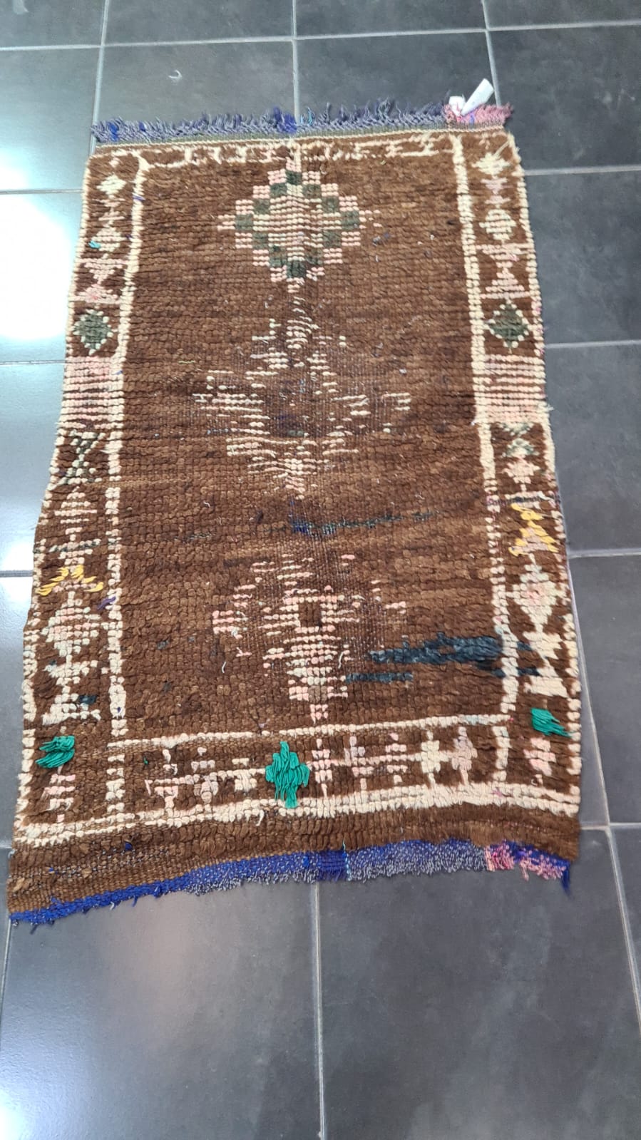 Tapis Azilal Vintage Back 12