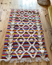 Charger l&#39;image dans la galerie, Tapis Mi Azilal Mi Boucherouite Neuf tissé sur un Kilim Malabar 2
