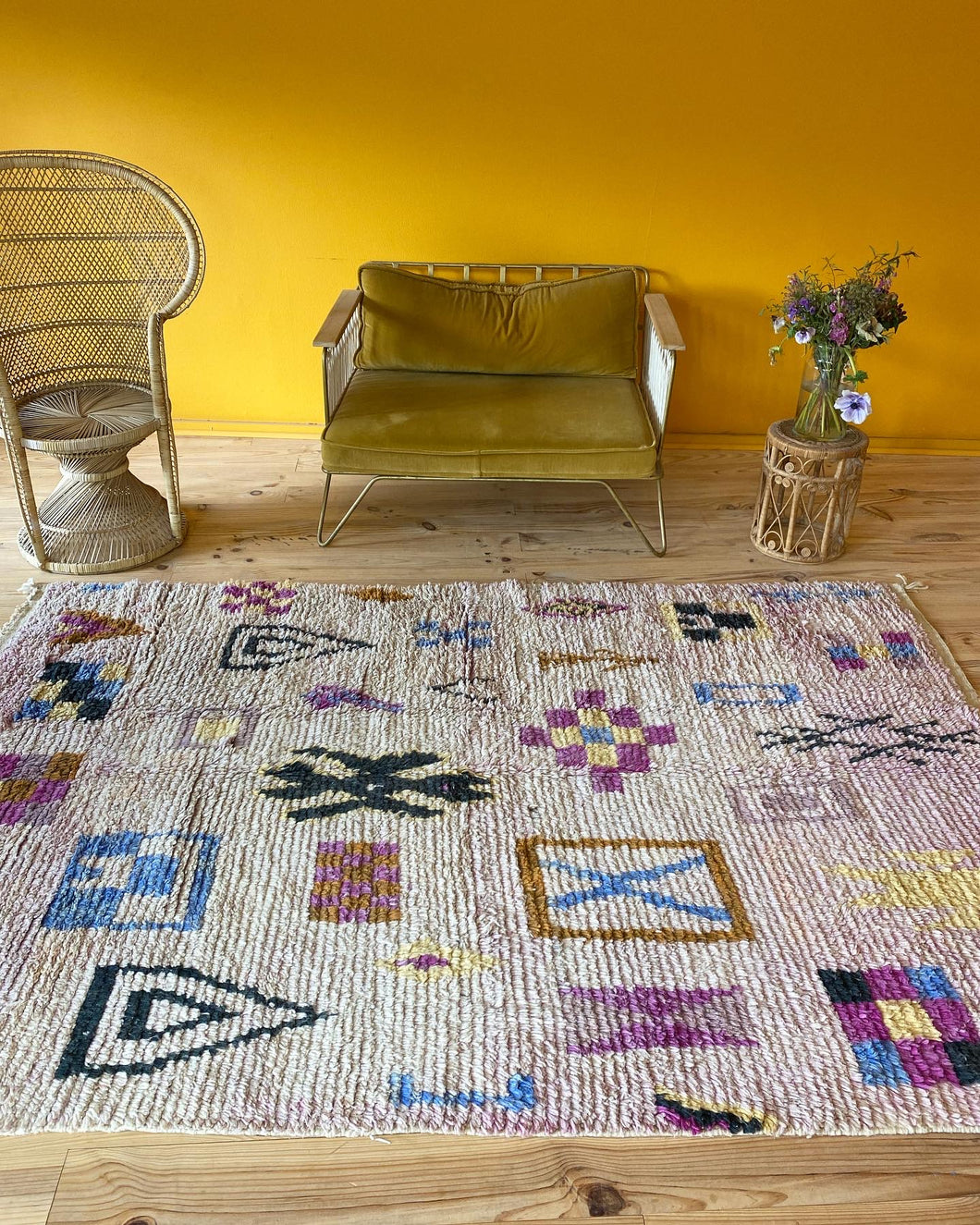 Tapis Boujaad En laine Recyclée Letia