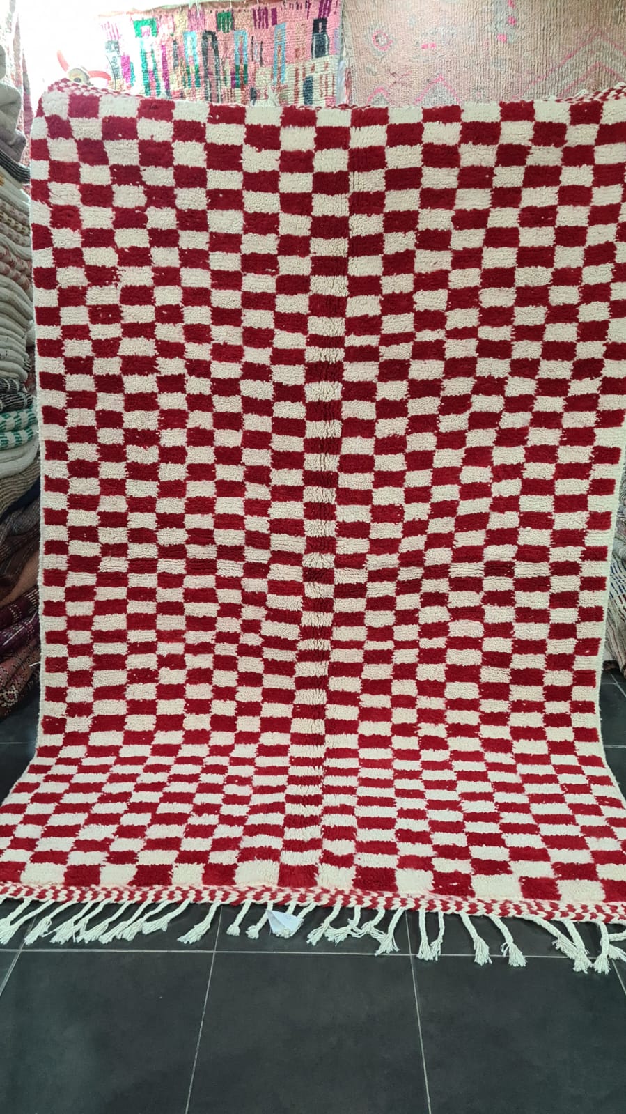 Tapis Berbère Beniouarain neuf Damier 7